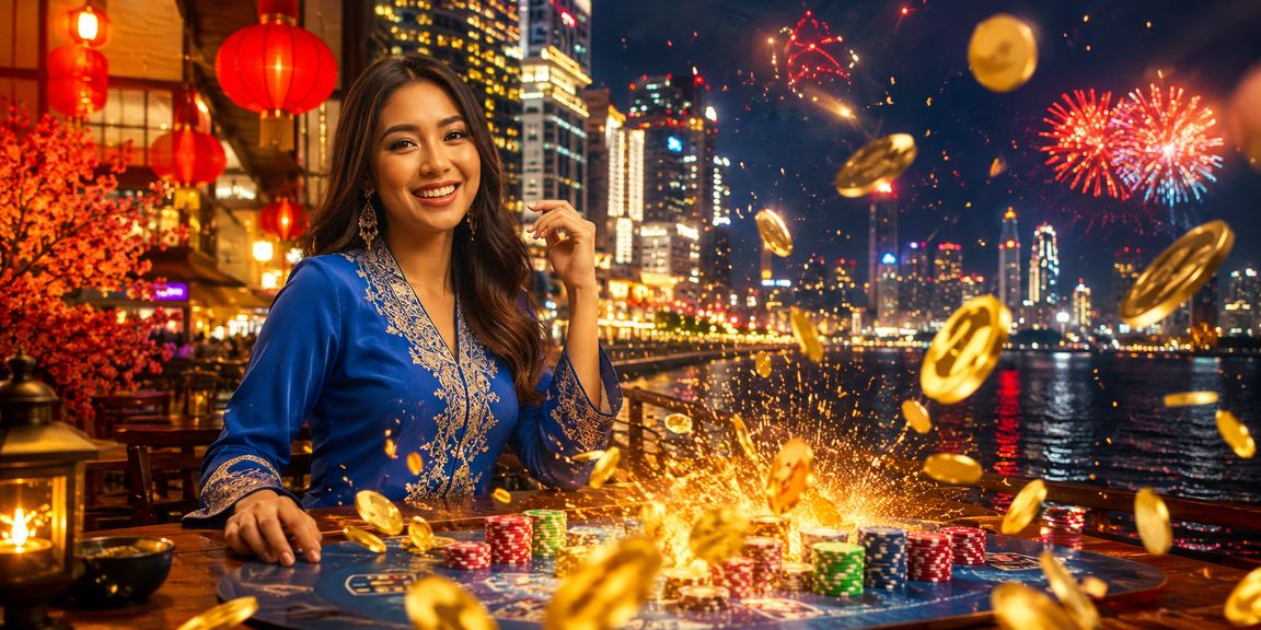 Pemain berbaju kurung membuat pertaruhan dalam talian di Kuala Lumpur