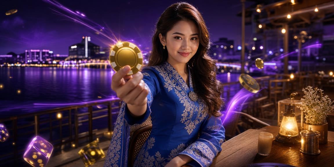 Aplikasi kasino Malaysia digunakan oleh pemain berbaju kurung